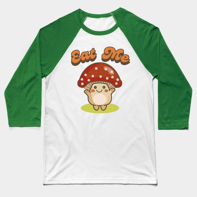 eat me (alice in wonderland) Baseball T-Shirt by remerasnerds